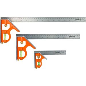 Bahco Combination Square Mixed Set CS150, CS300 & CS400 - Pack of 3 Bahco Combination Square Mixed Set CS150, CS300 & CS400 - Pack of 3
