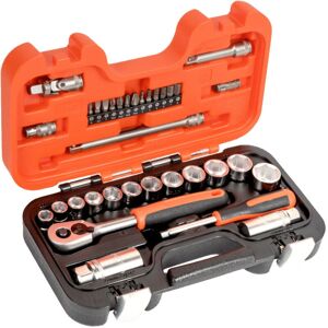 Bahco - S330 34 Piece Ratchet Socket Set 1/4'' & 3/8'' Drive BAHS330 XMS24SS38 Bahco - S330 34 Piece Ratchet Socket Set 1/4'' & 3/8'' Drive BAHS330 XMS24SS38