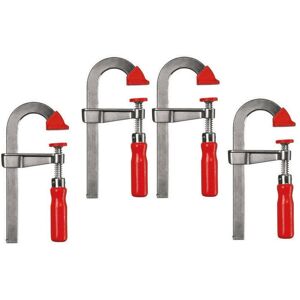 Bessey - lmu U-Style Bar Clamp Light Duty Step Over Clamps 150mm X4 LMU15/5 Bessey - lmu U-Style Bar Clamp Light Duty Step Over Clamps 150mm X4 LMU15/5
