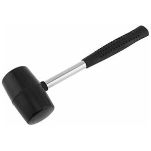 Hoopzi - Black rubber hammer for rubber mallet with skull and rubber handle for all handicrafts Hoopzi - Black rubber hammer for rubber mallet with skull and rubber handle for all handicrafts
