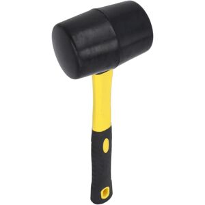 WOIYIC Black Rubber Mallet Ø 65 mm – Midi Hammer for Tile Setters, Body Repairers, Masons, with 2K Bi-Material Handle WOIYIC Black Rubber Mallet Ø 65 mm – Midi Hammer for Tile Setters, Body Repairers, Masons, with 2K Bi-Material Handle
