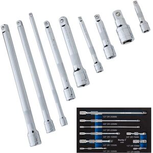 Blue Spot Tools - bluespot extension bar 9PC 3/8'' 1/4'' 1/2'' drive socket ratchet set 02085 Blue Spot Tools - bluespot extension bar 9PC 3/8'' 1/4'' 1/2'' drive socket ratchet set 02085