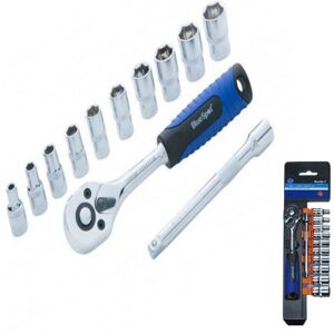 Blue Spot Tools - Bluespot 12 Pc Metric Socket 1/4' Drive Ratchet Extention Bar Set 4mm to 13mm Blue Spot Tools - Bluespot 12 Pc Metric Socket 1/4' Drive Ratchet Extention Bar Set 4mm to 13mm