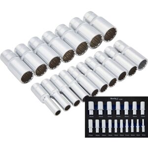 Bluespot 17pc 3/8" Metric Long Reach Deep Sockets 8-24mm In Eva Foam Set Bluespot 17pc 3/8" Metric Long Reach Deep Sockets 8-24mm In Eva Foam Set