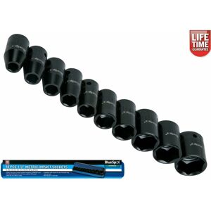 BLUE SPOT TOOLS BlueSpot 10pc 1/2" Drive Metric Impact Socket Set 9mm - 27mm 01537 BLUE SPOT TOOLS BlueSpot 10pc 1/2" Drive Metric Impact Socket Set 9mm - 27mm 01537