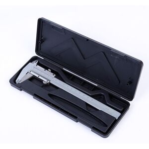 TEHTUY Caliper, 150mm / 0.02mm Analog Vernier Caliper in Stainless Steel, High Precision Micrometer Tool with Depth Measurement TEHTUY Caliper, 150mm / 0.02mm Analog Vernier Caliper in Stainless Steel, High Precision Micrometer Tool with Depth Measurement