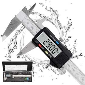 Caliper, 150mm Digital Caliper, Stainless Steel, Large LCD Screen, Adjustable Precision 0.01mm, mm/inch Conversion, Splash Resistant Caliper, 150mm Digital Caliper, Stainless Steel, Large LCD Screen, Adjustable Precision 0.01mm, mm/inch Conversion, Splash Resistant