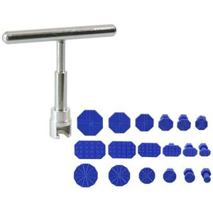 SJQKA Car Dent Repair Kit, Paintless Dent Repair Tool, Auto Body Dent Removal Kit with Aluminum T-Bar Slide Hammer and 18 Suction Cups for Car. SJQKA Car Dent Repair Kit, Paintless Dent Repair Tool, Auto Body Dent Removal Kit with Aluminum T-Bar Slide Hammer and 18 Suction Cups for Car.