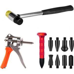 Tlily - Car Paintless Dent Repair Tool Kits Flat Hole Pliers Caliper Dent Ding Hammer Tap Down Pen With 9 Heads Trimming Tools Tlily - Car Paintless Dent Repair Tool Kits Flat Hole Pliers Caliper Dent Ding Hammer Tap Down Pen With 9 Heads Trimming Tools