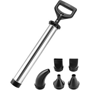 BEIJIYI Caulking Gun, Mortar Pump with 5 Nozzles, Cement Mortar Gun, Mortar Syringe, Cement Caulking Gun, Thickened Stainless Steel (Black) BEIJIYI Caulking Gun, Mortar Pump with 5 Nozzles, Cement Mortar Gun, Mortar Syringe, Cement Caulking Gun, Thickened Stainless Steel (Black)