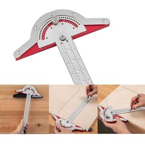 Ccykxa - 15 Inch Carpenter Edge Ruler Stainless Steel Protractor Carpenter Protractor Tool Dual Arm Angle Protractor Woodworking Protractor for Ccykxa - 15 Inch Carpenter Edge Ruler Stainless Steel Protractor Carpenter Protractor Tool Dual Arm Angle Protractor Woodworking Protractor for
