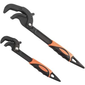 Ccykxa - 2Pcs Adjustable Wrench Set Multi-Function Adjustable Wrench Quick Torque Wrench Water Pipe and Nut Wrench (Capacity: 1.5-3cm and 3-6cm) Ccykxa - 2Pcs Adjustable Wrench Set Multi-Function Adjustable Wrench Quick Torque Wrench Water Pipe and Nut Wrench (Capacity: 1.5-3cm and 3-6cm)