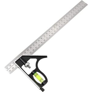 CCYKXA Adjustable Combination Angle Ruler Stainless Steel with Spirit Level, Square Measuring Tools Woodworking Scriber Tool for 45°/90° Carpenter CCYKXA Adjustable Combination Angle Ruler Stainless Steel with Spirit Level, Square Measuring Tools Woodworking Scriber Tool for 45°/90° Carpenter