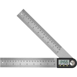 Ccykxa - Digital Angle Finder 0-360° Digital Inclinometer Stainless Steel Protractor Angle Ruler with lcd Display for Woodworking Construction Repair Ccykxa - Digital Angle Finder 0-360° Digital Inclinometer Stainless Steel Protractor Angle Ruler with lcd Display for Woodworking Construction Repair