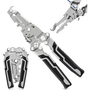 CCYKXA Wire Stripper, Electrician's Tool, Crimping Pliers, 18 in 1 Multifunctional Electrician's Pliers, Can be Used for Wire Stripping, Wire CCYKXA Wire Stripper, Electrician's Tool, Crimping Pliers, 18 in 1 Multifunctional Electrician's Pliers, Can be Used for Wire Stripping, Wire