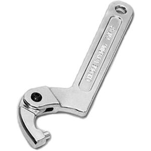 Tinor - Chrome Vanadium Adjustable Hook Wrench C-Shaped Spanner Tool 32-76mm - Round Head Tinor - Chrome Vanadium Adjustable Hook Wrench C-Shaped Spanner Tool 32-76mm - Round Head
