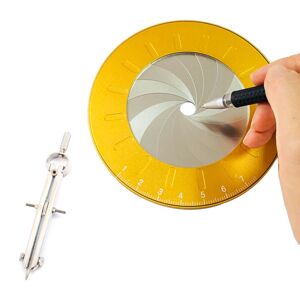 CSPARKV Circle Drawing Tool, Adjustable Circle Drawing Ruler, Stainless Steel Circle Drawing Maker, Rotatable Circle Stencil Maker for Measuring Drawing CSPARKV Circle Drawing Tool, Adjustable Circle Drawing Ruler, Stainless Steel Circle Drawing Maker, Rotatable Circle Stencil Maker for Measuring Drawing