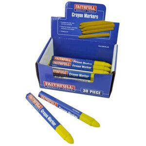 Faithfull - Crayon Marker Yellow (cdu of 30) Faithfull - Crayon Marker Yellow (cdu of 30)