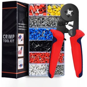 WOIYIC Crimping Pliers, 1200 Insulated Crimp Terminal Boxes, Electrical Terminal, Ferrule Crimping Tool, 0.25-10.00mm² Terminal Cable, Electrician Ratchet WOIYIC Crimping Pliers, 1200 Insulated Crimp Terminal Boxes, Electrical Terminal, Ferrule Crimping Tool, 0.25-10.00mm² Terminal Cable, Electrician Ratchet