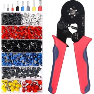 AOUGO Crimping Pliers, Wiring Ferrule Crimping Tool Electrical Lugs 1200 Pieces Lugs 0.25-10mm² for Crimping Tool Terminals Electrician AOUGO Crimping Pliers, Wiring Ferrule Crimping Tool Electrical Lugs 1200 Pieces Lugs 0.25-10mm² for Crimping Tool Terminals Electrician