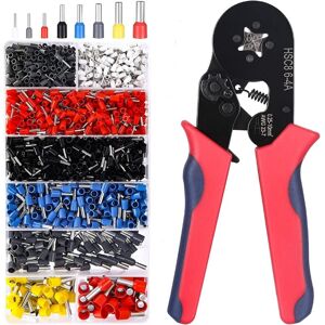 MEMKEY Crimping Pliers, Wiring Sleeve Crimping Tool, Electrical Crimping Terminals, 1200pcs Cable Lugs 0.25-10mm² for Electrician Pliers Crimping Tool MEMKEY Crimping Pliers, Wiring Sleeve Crimping Tool, Electrical Crimping Terminals, 1200pcs Cable Lugs 0.25-10mm² for Electrician Pliers Crimping Tool