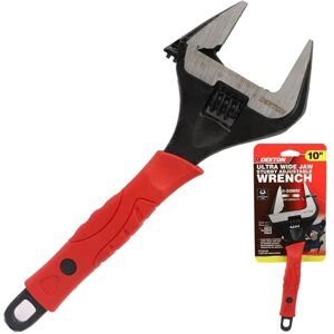 Dekton 10" Adjustable Spanner Extra Wide Jaw Soft Grip Handle Wrench Piler Dekton 10" Adjustable Spanner Extra Wide Jaw Soft Grip Handle Wrench Piler