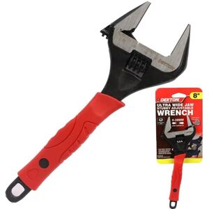 Dekton 8" Adjustable Spanner Extra Wide Jaw Soft Rubber Grip Handle Wrench Piler Dekton 8" Adjustable Spanner Extra Wide Jaw Soft Rubber Grip Handle Wrench Piler