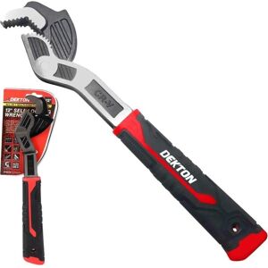 Dekton Sum One Handed Adjustable Self Locking Wrench Spanner Pliers 12" Tool Dekton Sum One Handed Adjustable Self Locking Wrench Spanner Pliers 12" Tool