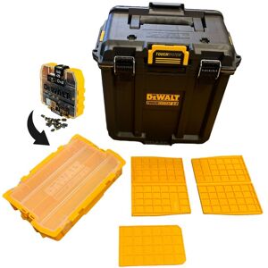 Dewalt - Toughsystem 2 DWST08035-1 Half Width Deep Tool Box Divider +25pc Bit Set Dewalt - Toughsystem 2 DWST08035-1 Half Width Deep Tool Box Divider +25pc Bit Set