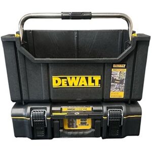 Dewalt Toughsystem 2.0 DS280 Tote Tool Box + Stackable Toolbox Organisers Case Dewalt Toughsystem 2.0 DS280 Tote Tool Box + Stackable Toolbox Organisers Case