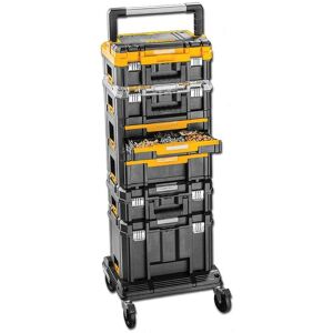 Dewalt Ultimate TStak Tower Trolley Carrier Set - 6 Tstak Boxes & Organisers Dewalt Ultimate TStak Tower Trolley Carrier Set - 6 Tstak Boxes & Organisers