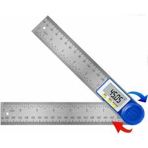 GOTRAYS Digital Angle Protractor Ruler and Ruler, Stainless Steel Angle Ruler for Carpenter and Bevel, 360° Measuring Range, Steel Ruler for Woodworking for GOTRAYS Digital Angle Protractor Ruler and Ruler, Stainless Steel Angle Ruler for Carpenter and Bevel, 360° Measuring Range, Steel Ruler for Woodworking for