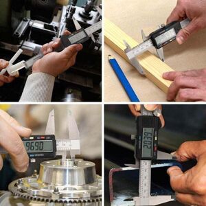 TEHTUY Digital Caliper, 150mm Stainless Steel, Large LCD Screen, Adjustable Accuracy 0.01mm, mm/inch Conversion, Splash Resistant, Household and Industrial TEHTUY Digital Caliper, 150mm Stainless Steel, Large LCD Screen, Adjustable Accuracy 0.01mm, mm/inch Conversion, Splash Resistant, Household and Industrial