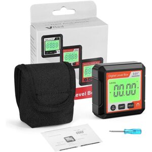 TLILY Digital Electronic Level Angle Fnder 90°Magnetic Inclinometer Protractor Precision Box Red TLILY Digital Electronic Level Angle Fnder 90°Magnetic Inclinometer Protractor Precision Box Red