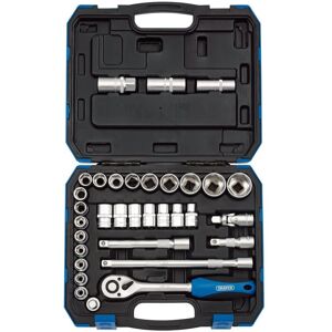 Draper 16363 Combined MM/AF Socket Set, 1/2"" Sq. Dr. (33 Piece) Draper 16363 Combined MM/AF Socket Set, 1/2"" Sq. Dr. (33 Piece)