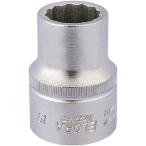 Draper 19mm Bi-Hexagon Socket for 3/4" Square Drive - Metric 00682 Draper 19mm Bi-Hexagon Socket for 3/4" Square Drive - Metric 00682