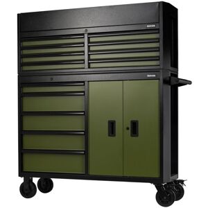 Draper 24255 BUNKER 13 Drawer Combined Roller Cabinet and Tool Chest, 52"", Green Draper 24255 BUNKER 13 Drawer Combined Roller Cabinet and Tool Chest, 52"", Green