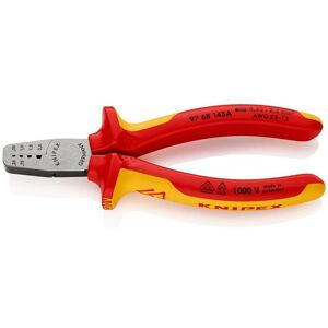 Draper 34651 KNIPEX 97 68 145 A VDE Crimping Pliers for Wire Ferrules, 145mm Draper 34651 KNIPEX 97 68 145 A VDE Crimping Pliers for Wire Ferrules, 145mm