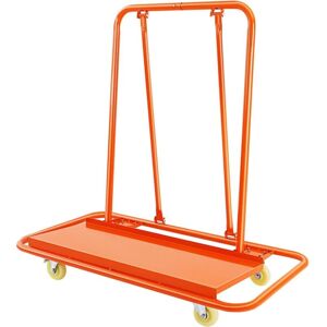 CNCEST Drywall Cart 2200LBS Capacity Plasterboard Trolley with Brake Wheels Q235 Steel Frame Heavy Duty Transport Trolley Service Dolly for Construction & CNCEST Drywall Cart 2200LBS Capacity Plasterboard Trolley with Brake Wheels Q235 Steel Frame Heavy Duty Transport Trolley Service Dolly for Construction &