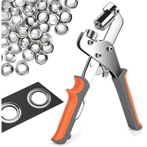 TINOR Eyelet Pliers for Tarpaulins and Fabrics - Professional Eyelet Pliers with 500 Eyelets (ø 10mm), Carbon Steel Magnetic Eyelet Punch for Perfect TINOR Eyelet Pliers for Tarpaulins and Fabrics - Professional Eyelet Pliers with 500 Eyelets (ø 10mm), Carbon Steel Magnetic Eyelet Punch for Perfect