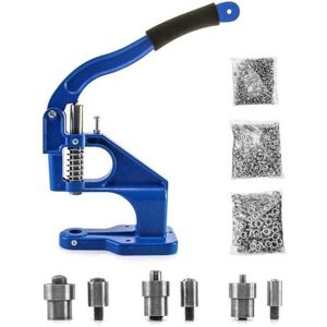 Ikodm - Eyelet Press, Eyelet Punch, Eyelet Press with 3 Dies and 1500 Eyelets for Leather and Fabric Ikodm - Eyelet Press, Eyelet Punch, Eyelet Press with 3 Dies and 1500 Eyelets for Leather and Fabric