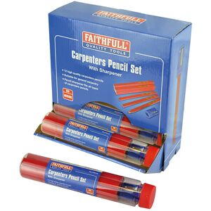 Faithfull Model Carpenters Pencils Red - Carpenters Pencils Faithfull Model Carpenters Pencils Red - Carpenters Pencils