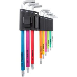 Faithfull FAIHKS9CS Multicoloured Star Key Set 9 Piece Hex Key Allen Key Faithfull FAIHKS9CS Multicoloured Star Key Set 9 Piece Hex Key Allen Key