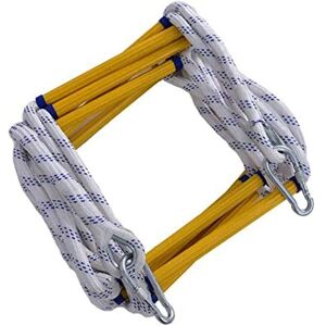 AXHUP Fire Escape Rope Ladder - 20M, Supports 200kg, Yellow AXHUP Fire Escape Rope Ladder - 20M, Supports 200kg, Yellow