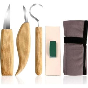YMYNY Fliti Wood Chisel, 5 Piece Wood Carving Set, Carving Knife, Hook Knife, Manganese Steel Blade for Wood Carving, Carpenter, Carving Tools YMYNY Fliti Wood Chisel, 5 Piece Wood Carving Set, Carving Knife, Hook Knife, Manganese Steel Blade for Wood Carving, Carpenter, Carving Tools