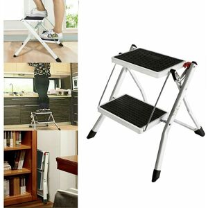 BRIEFNESS Foldable 2 Step Ladder Stepladder, Portable Folding Step Stool with Anti-Slip Mat Tread, Mini Lightweight Kitchen Stepstool, 330lbs Capacity, for BRIEFNESS Foldable 2 Step Ladder Stepladder, Portable Folding Step Stool with Anti-Slip Mat Tread, Mini Lightweight Kitchen Stepstool, 330lbs Capacity, for