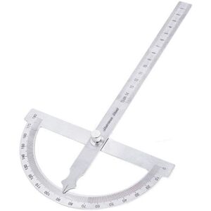 Linghhang - Goniometer - 180 Degree Semicircle - Stainless Steel Single Arm Woodworking Protractor Linghhang - Goniometer - 180 Degree Semicircle - Stainless Steel Single Arm Woodworking Protractor
