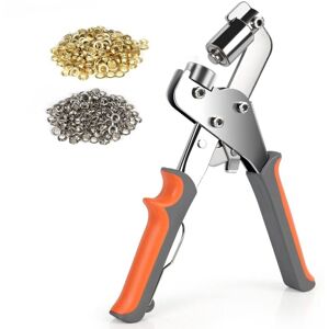 Ikodm - Grommet Tool Kit, 10mm, Metal Eyelet Pliers, Hole Punch Tool, pvc, with 300 Aluminum Eyelets Ikodm - Grommet Tool Kit, 10mm, Metal Eyelet Pliers, Hole Punch Tool, pvc, with 300 Aluminum Eyelets