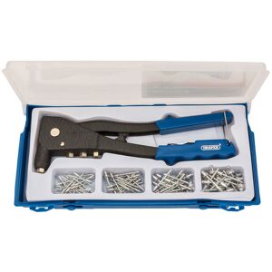 Draper Tools - Draper Rivet Gun Hand Riveter Kit for Aluminium Rivets In Case 100 Rivets 27843 Draper Tools - Draper Rivet Gun Hand Riveter Kit for Aluminium Rivets In Case 100 Rivets 27843