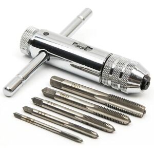 Ikodm - Hand Taps Metric Taps Taps and Dies M3 M4 M5 M6 M8 Taps Threading Taps with Reversible Ratchet Tap Holder Ikodm - Hand Taps Metric Taps Taps and Dies M3 M4 M5 M6 M8 Taps Threading Taps with Reversible Ratchet Tap Holder